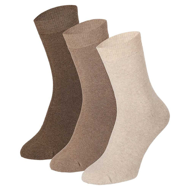 Apollo Bootsocks - Full Terry / Beige Mix - Blauw Mix   3 Pack
