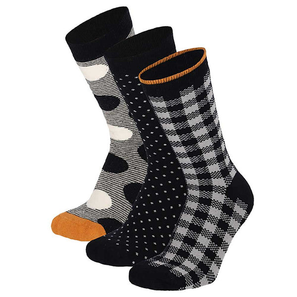 Apollo - Damessokken - Full Terry /  Multi Pink -  Multi Blue     3 Pack