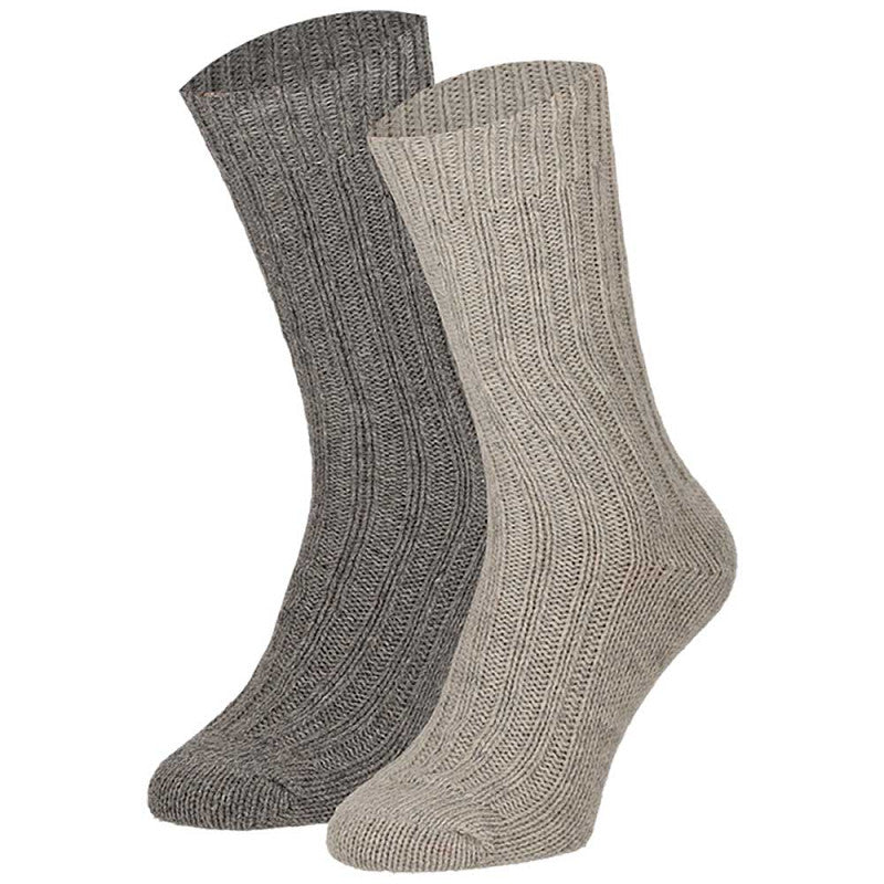 Apollo - Herensokken - Wol Alpaca -Outdoor / Multi Grey - Multi Beige - Multi Blue