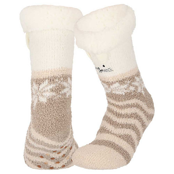 Apollo - Kinderen - Huissok Antislip / Beer - Konijn - Rendeer