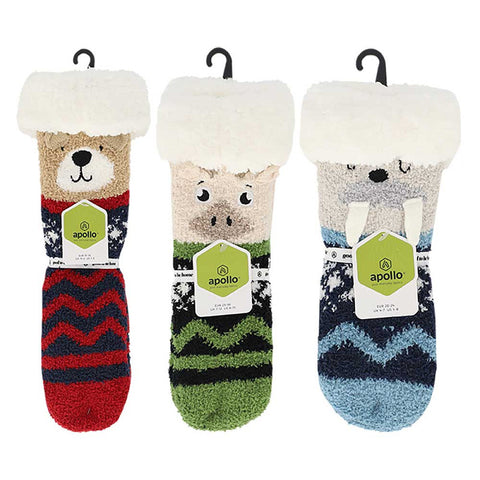 Apollo - Kinderen - Huissok Antislip / Walrus - Beer - Eend