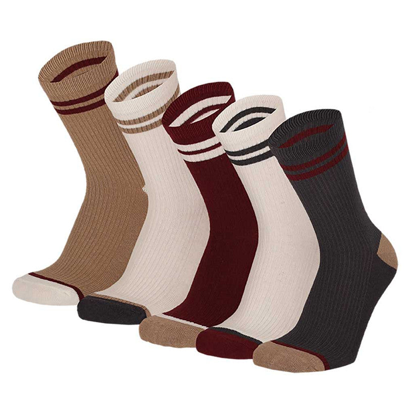 Apollo - Kindersokken - Ruggel / Camel Mix - Groen Mix   5 Pack