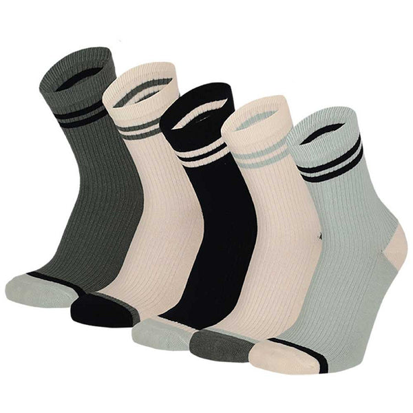Apollo - Kindersokken - Ruggel / Camel Mix - Groen Mix   5 Pack