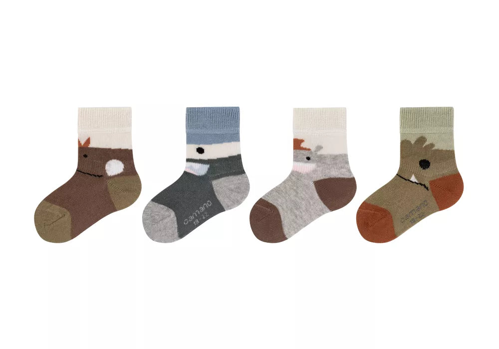 Camano - Baby Sokken - Monst / Overland Trek    4 Pack