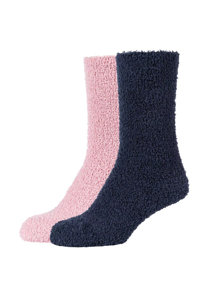 Camano - Cosy Sock - Bedsokken Fashion / Dark Saphire - Ashley Blue -Dusty Rise Mix  2 Pack