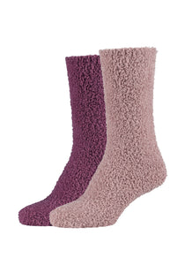 Camano - Cosy Sock - Bedsokken Fashion / Damson  2 Pack