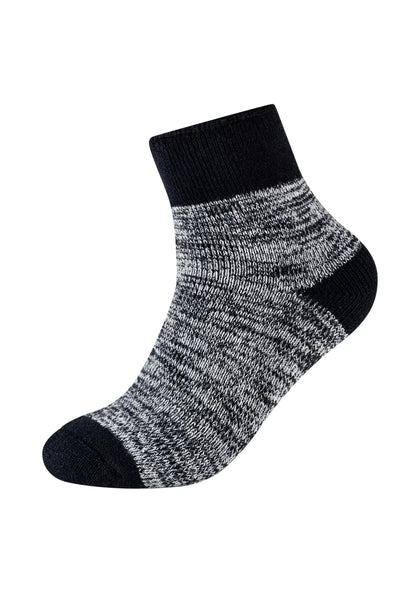 Camano - Dames Enkelsok Warm Up - Antislip / Anemone - Taupe - Skyrocket - Black