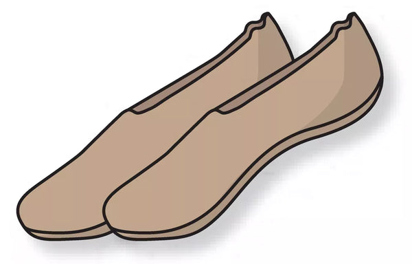 Camano - Footie - Modal High Cut / White - Cuban Sand - Black