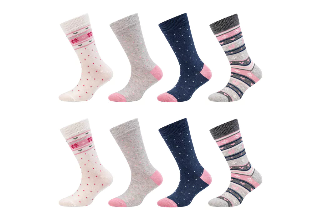 Camano - Kindersokken - Swiss / Off White    4 Pack