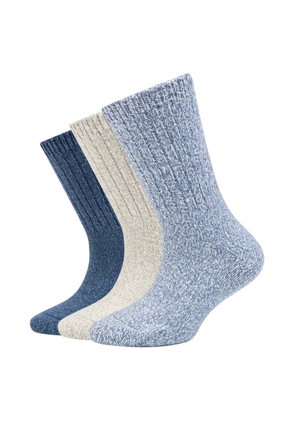 Camano - Kinderen - Cosy Mouliné / Pink - Blue     3 Pack