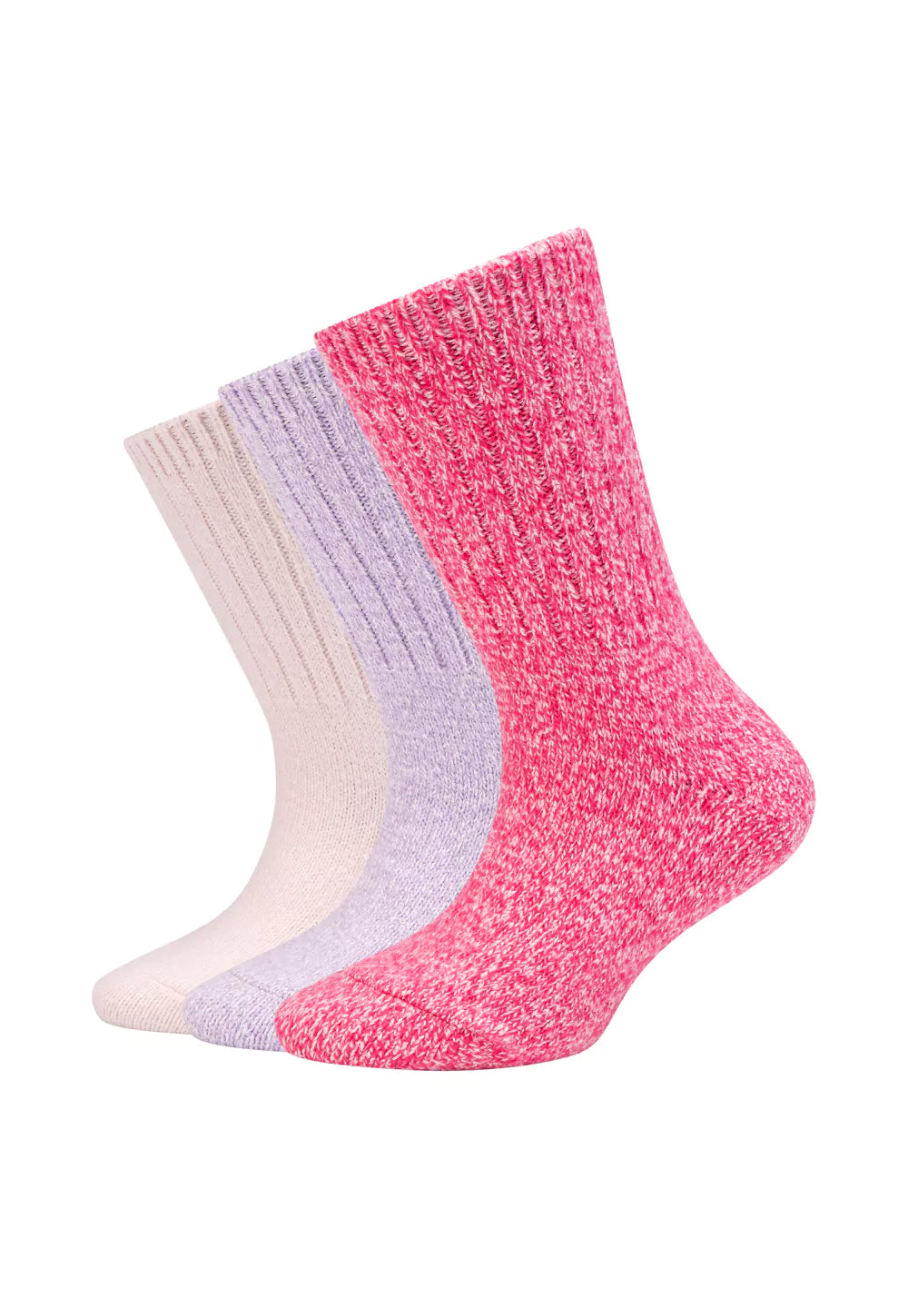 Camano - Kinderen - Cosy Mouliné / Pink - Blue     3 Pack