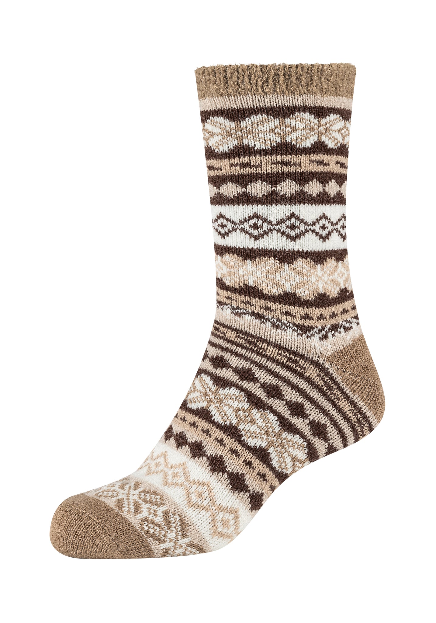 Camano - Women - Norwegian Cosy Socks / Sepia Tint