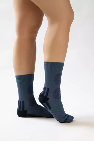 Camano - Outdoor - Crew Sok Cushiond / Denim - Abbey Stone   2 Pack