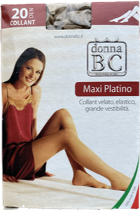 Donna BC 20den - Mousse Panty - Maxi XXL / Beige - Vison - Noiset - Lyon - Fumo