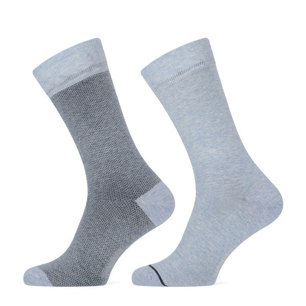 MarcMarcs - Herensokken - Jamal / Olive - Licht Blue - Beige    2 Pack