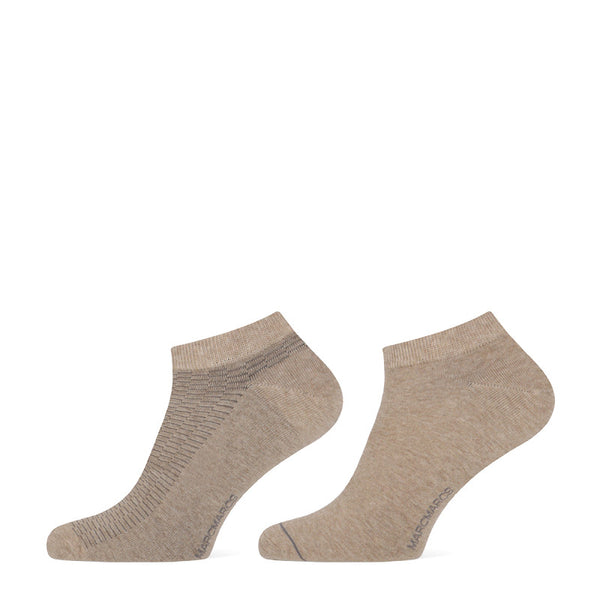 MarcMarcs - Heren Sneakers - Bruce / Beige - L Blue - Marine      2 Pack