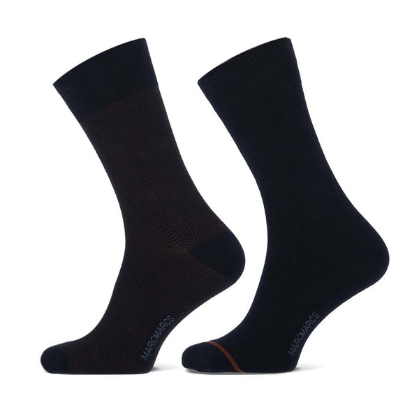 MarcMarcs - Herensokken - Daniel / Verschillende Kleuren   2 Pack