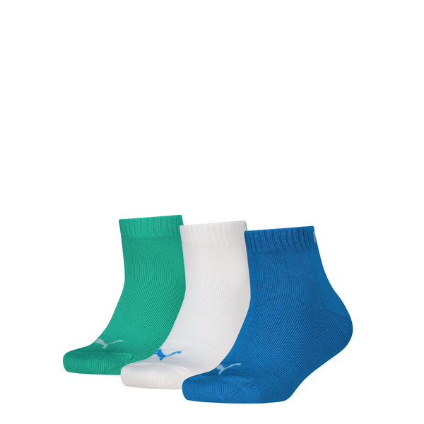Puma - Kids - Quarter Sokken - Seasonal / Lime Purple - Blue Orange - Blue Combo     3 Pack