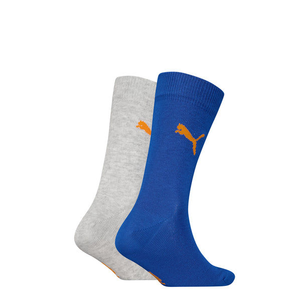 Puma - Kindersokken - Classic / White grey Blue - Pink Melange White - Blu Orange  2 Pack