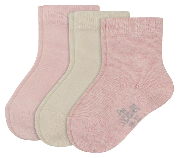 S.Oliver - Baby Sokken - Effen / Grijs - Blauw - Roze  3 Pack