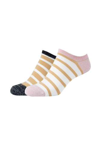 S.Oliver - Damessneakers - Silky Stripe / Night Sky - Mojave Desert    2 Pack