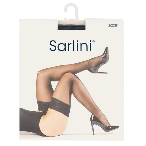Sarlini - Stay-Up 20 Denier - Lycra/ Zwart - Daino - Amande