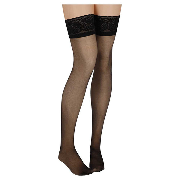 Sarlini - Stay-Up 20 Denier - Lycra/ Zwart - Daino - Amande