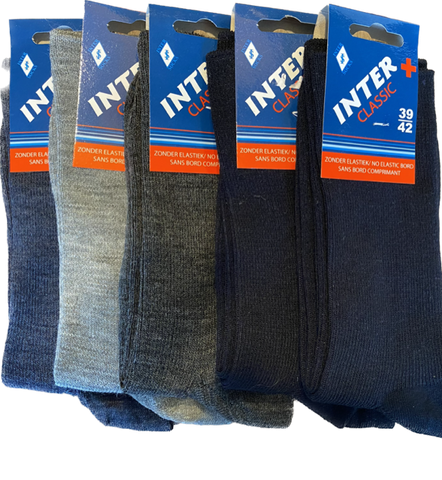 Style Socks - Classic - Wol / Navy Mix   5 Pack