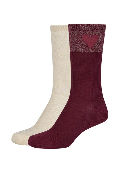 Tamaris - Dames - Silky Touch Rebbel / Curd&Whey - Widsomer Wine - Black     2 Pack