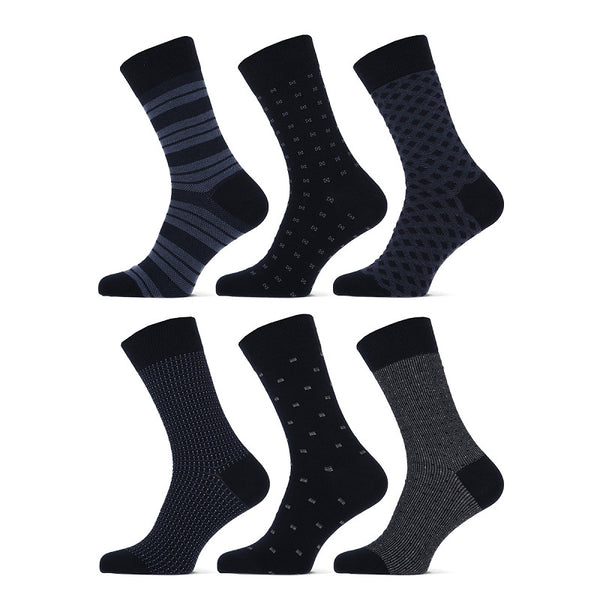 Teckel - Herensokken - Fashion - Fishbol / Navy  3 Pack