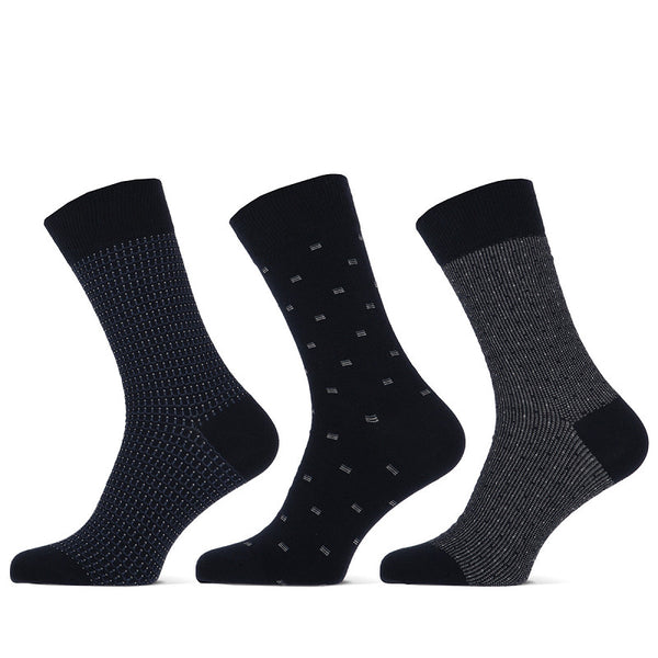 Teckel - Herensokken - Fashion - Fishbol / Navy  3 Pack