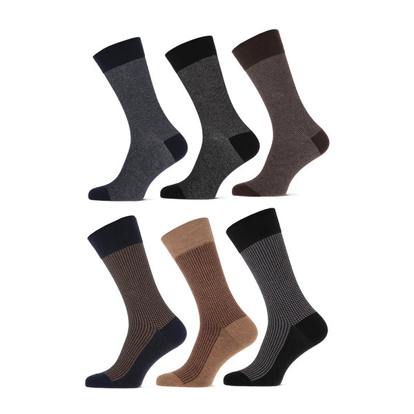 Teckel - Herensokken - Fashion - Frits / Mix Duo Tone - Mix Pied De Poule   3 Pack