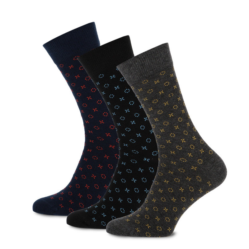 Teckel - Herensokken - Fashion - Stippel / Streep - XO     3 Pack