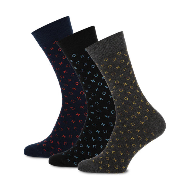 Teckel - Herensokken - Fashion - Stippel / Streep - XO     3 Pack