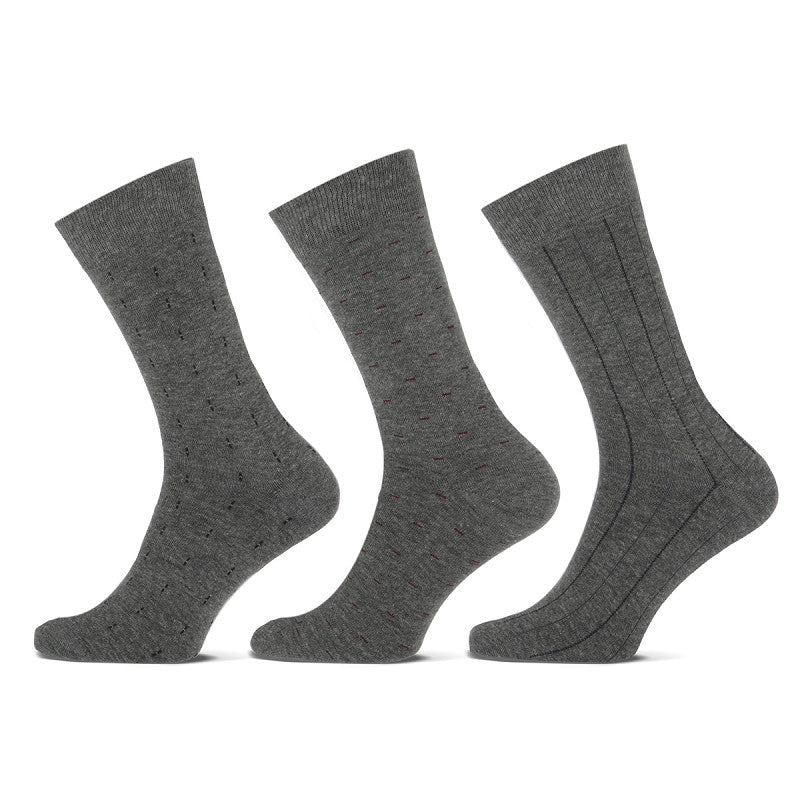 Teckel - Herensokken - Fashion - Terpell / Grijs - Antraciet - Navy   3 Pack
