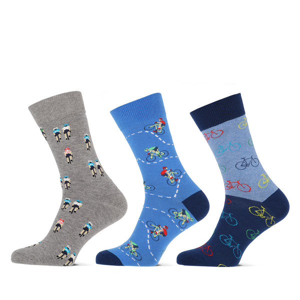Teckel - Limited Edition - Lange sokken / Voertuig - Space - Fietsen    3 Pack