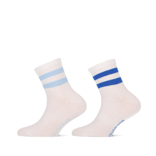 Yellow Moon - Kinder - Enkelsok - Design Sport / Wit - Blue Groen Bordo  2 Pack
