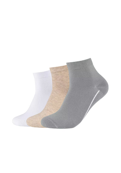 Camano Ca-Soft  - Quarter Sokken - Verschillende Kleuren 3 Pack