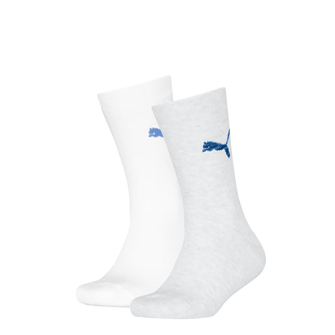 Puma - Kindersokken - Classic / White grey Blue - Pink Melange White - Blu Orange  2 Pack