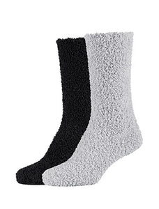 Camano - Cosy Socks - Bedsokken Fashion/ Zwart Grijs 2 Pack