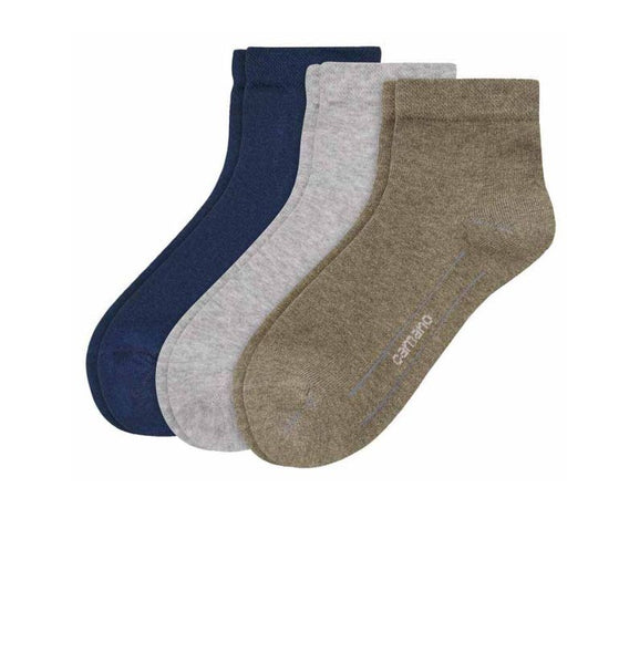 Camano Ca-Soft  - Quarter Sokken - Verschillende Kleuren 3 Pack