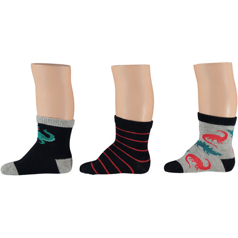 Apollo - Baby Sokken - Dino Design Navy 3 Pack