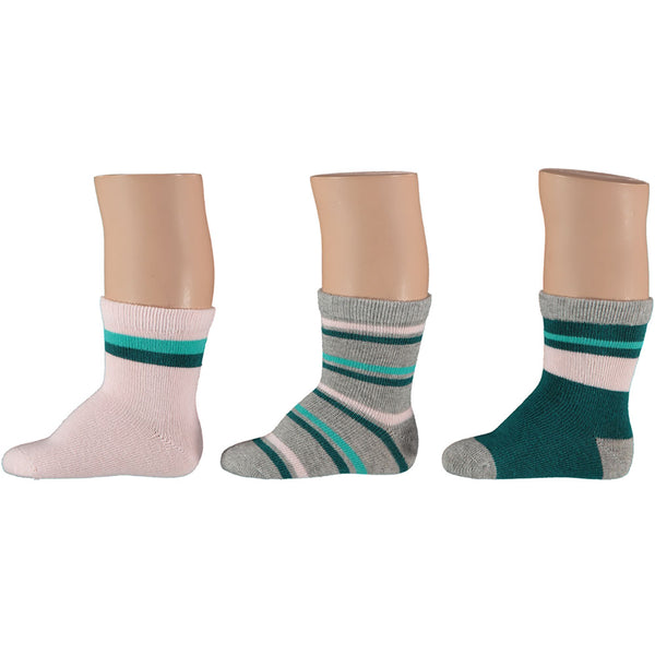 Apollo - Baby Sokken - Gestreept Design Roze 3 Pack