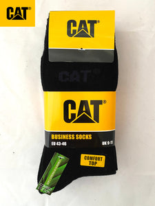 CAT - Business Sokken (Anti-Druk Boord)   Zwart    5 Pack