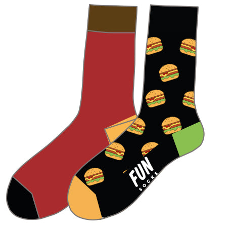 Camano - Fun Socks Kinderen / Hamburger 2 Pack