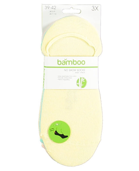 Bamboo no show - footie -  Verschillende kleuren