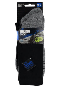 X-Treme sokken Coolmax- Heren/Dames  - zwart grijs - Casuel/Wandel/Hiking - Droge voeten sokken
