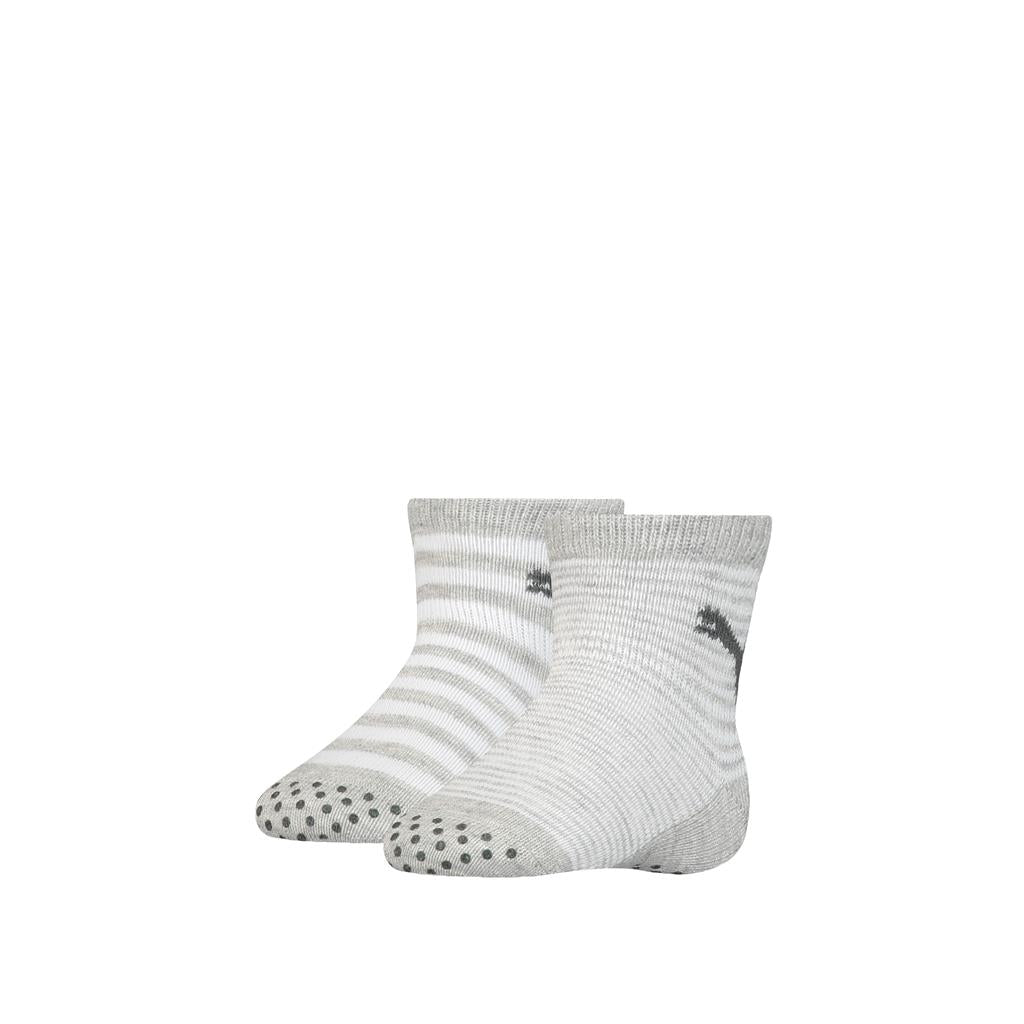 Puma Baby Sock - Antislip / Grey Melange 2 Pack