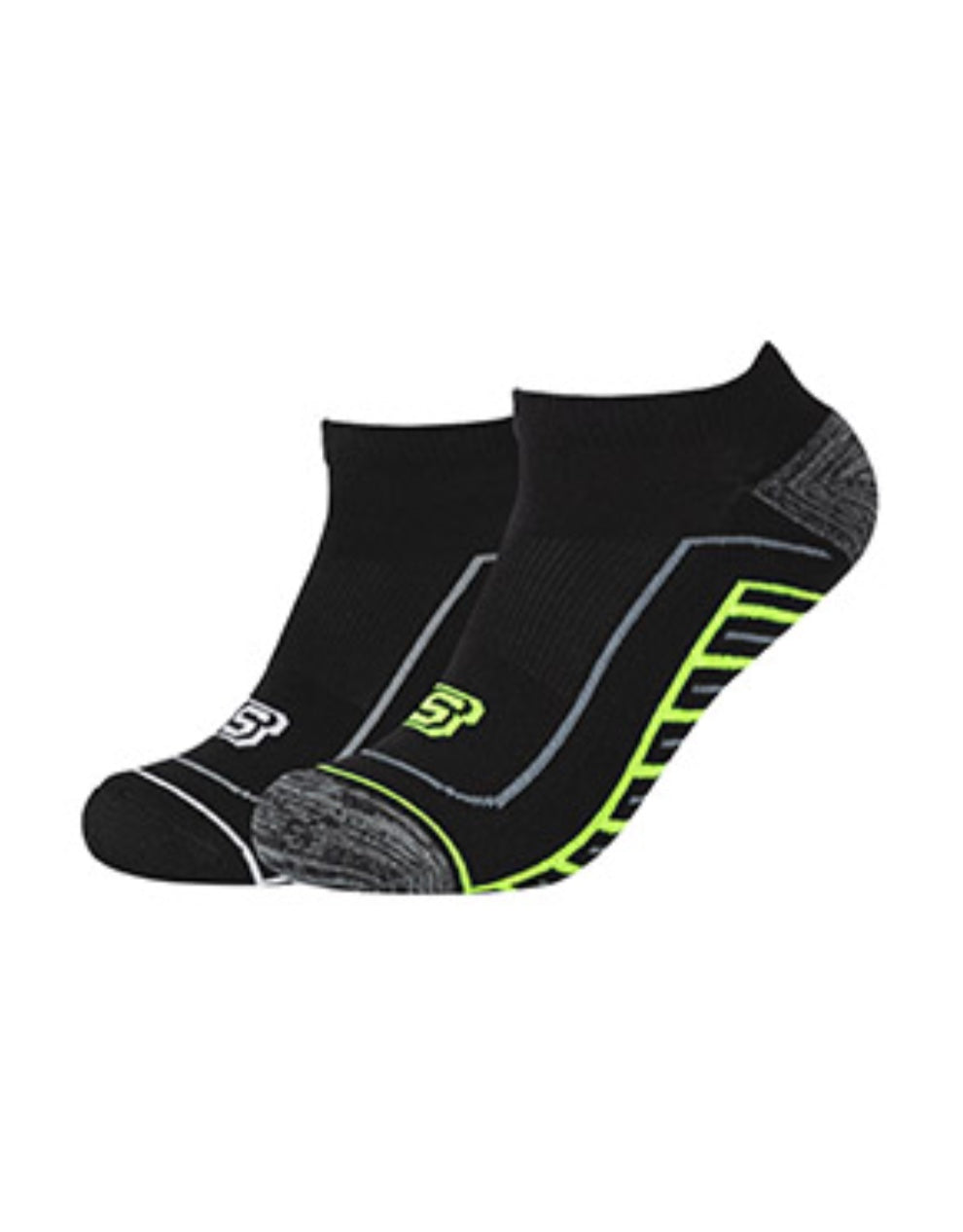 Skechers Sneaker - Badstofzool /  Jeans Moulinè - Light Grey - Black - China Blue