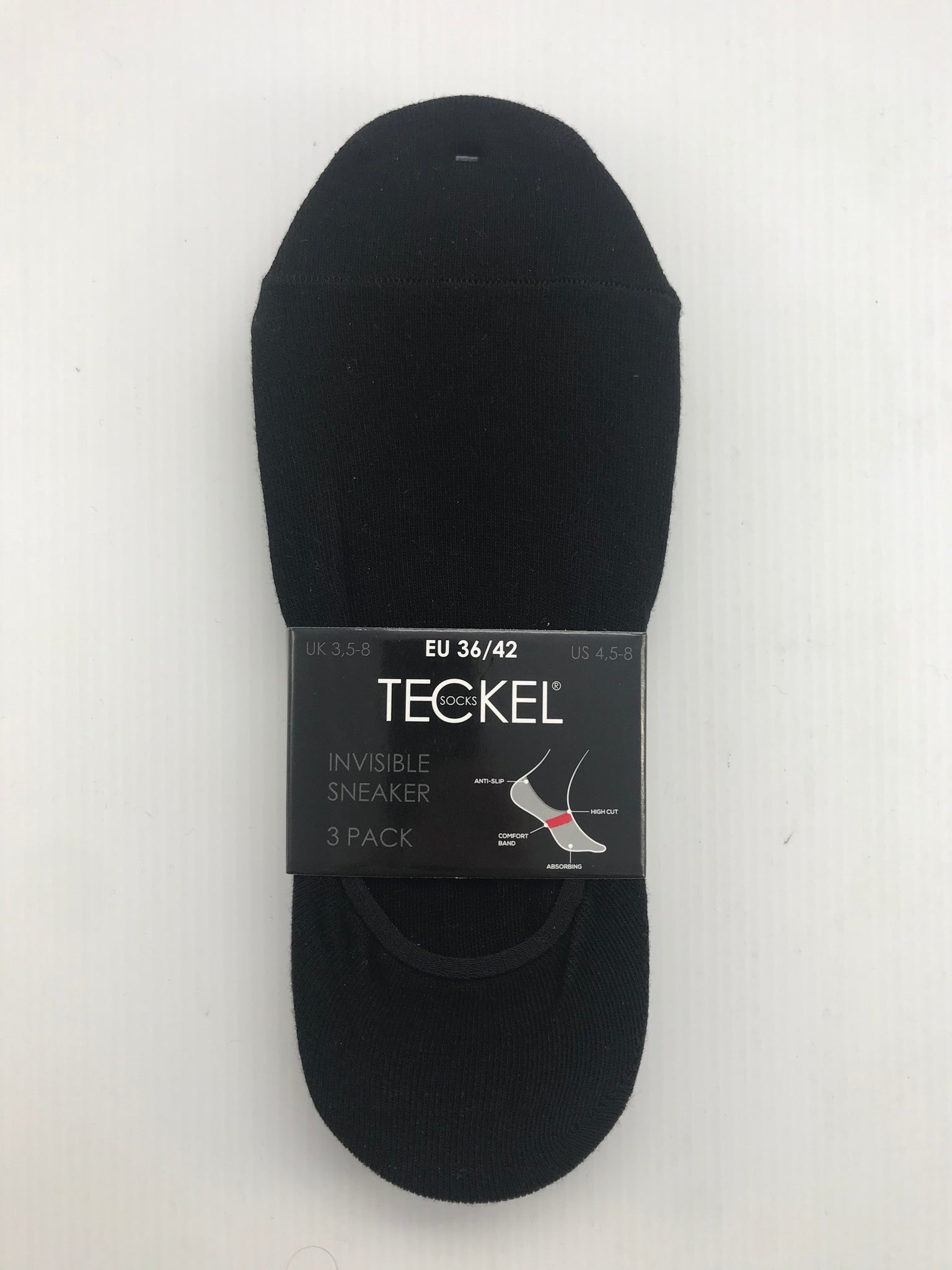 Teckel - Footie - Effen/ Zwart Naturel Wit